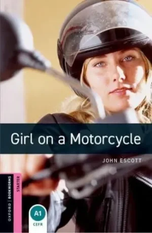 Starter. Girl on a Motorcycle