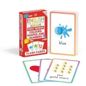 English for Everyone Junior First Words Colours, Shapes, and Numbers Flash Cards - DK English for Everyone Junior